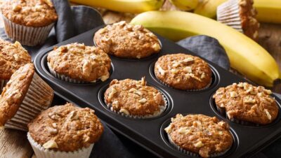 Cómo preparar muffins de plátano saludables