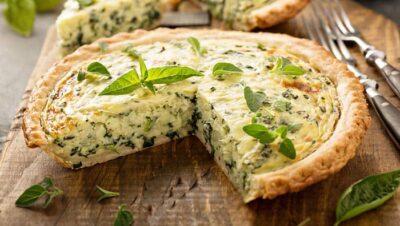 Paso a paso para preparar una quiche de espinacas